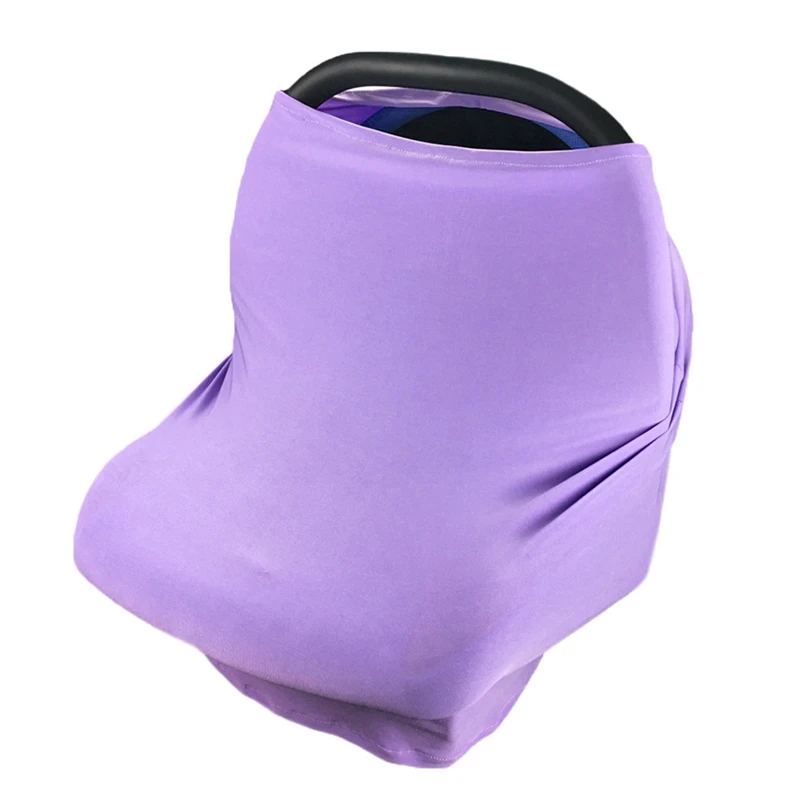 Многофункциональный эластичный новорожденный младенческий Уход Крышка детский балдахин на автолюльку Cart Cover - Цвет: Light Purple