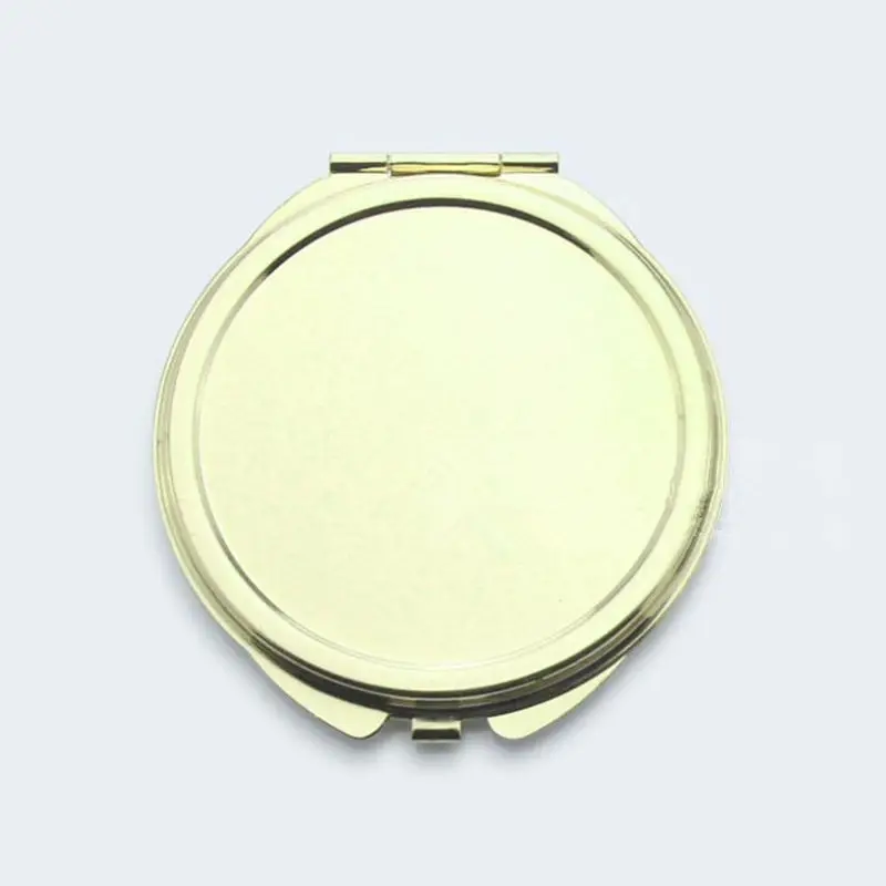 Круглое золото/розовое золото компактное зеркало для макияжа красивое компактное зеркало Красивая Дамская сумочка зеркала F1280 - Цвет: 6cm 02