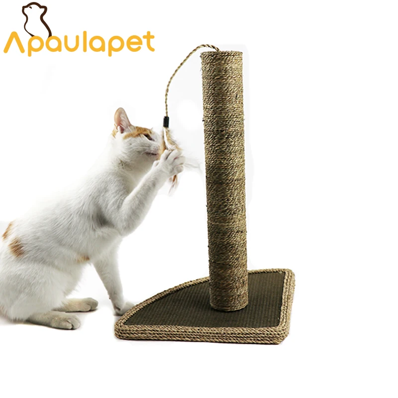 Cat Toy Scratching Post Climbing Furniture With One Feather For Cat