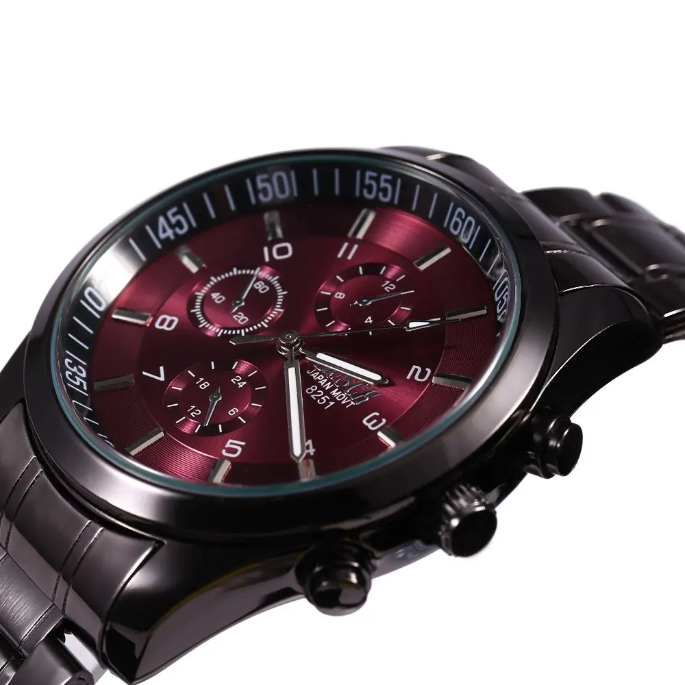 Bosck 8251 Men Causal Business Watch Stainless Steel Band Water