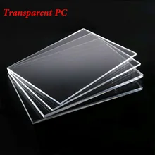 T1.5/2/3/4/5 мм* 300*300 мм Прозрачный поликарбонатный лист поликарбоната пластина защитная плата Пластик защитное покрытие из подручного материала