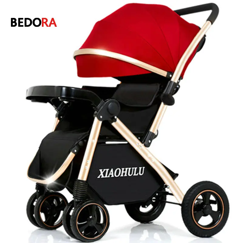 

Bedora baby stroller two way can sit reclining ultra light portable folding child four wheeled baby umbrella cart free shipping