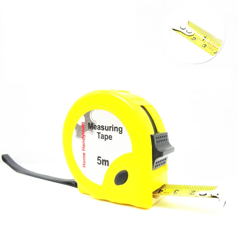 High quality Steel tape gauge measure tool retractable measuring 5m