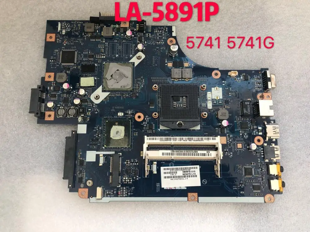 

Para 5741 5741G Laptop motherboard NEW70 LA-5891P HM55 HD5470 512 M 100% completo Testado