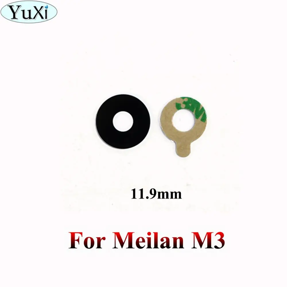 For Meilan M3 YuXi задняя камера стеклянная крышка объектива+ клейкая лента для Meizu Meilan M1 M2 M3 M5 M6 note 3s M5s S6 Note 5 Mini Metal E - Цвет: For Meilan M3
