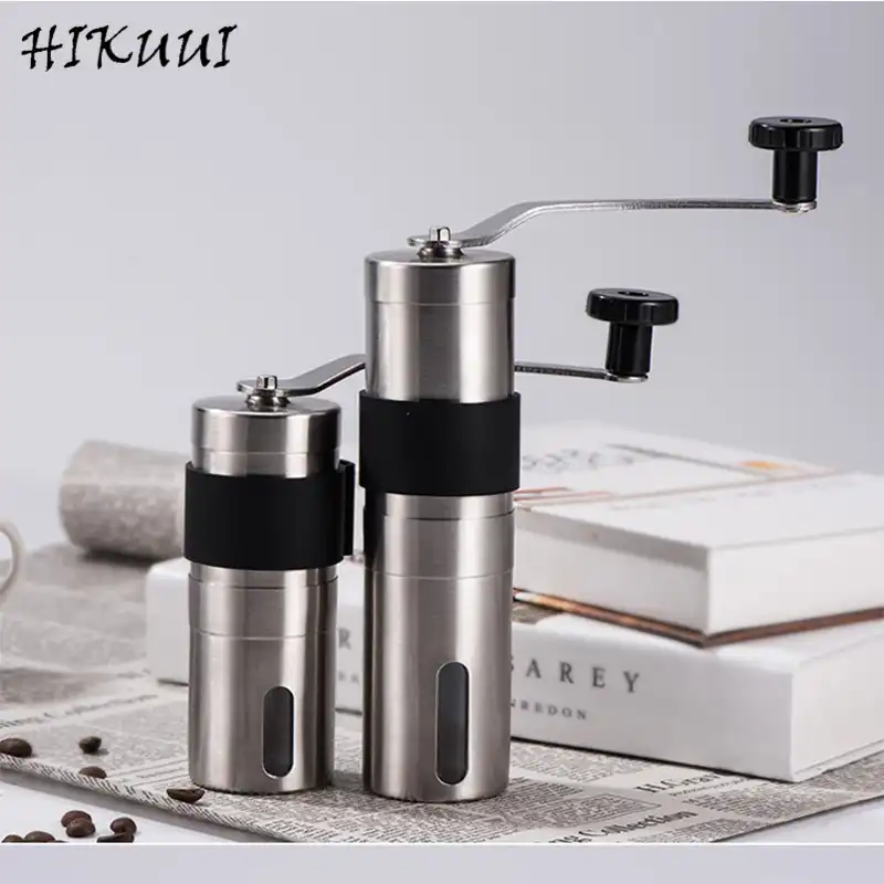 HIKUUI 1 шт. ручная кофемолка Вт, 30 Вт, 40g моющийся керамический сердечник для домашней кухни мини ручная кофейная мельница Бытовая полезным инструментом - изображение