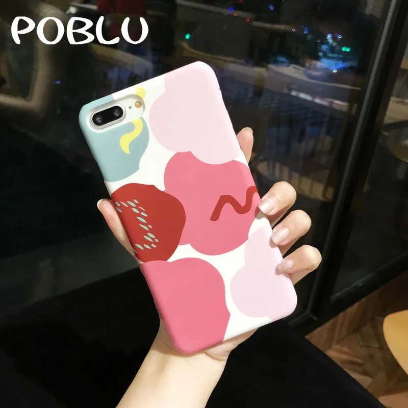 POBLU Cute Colorful Art Graffiti Phone Case For Samsung Note 9 Fashion Korea Style Hard PC Matte Cover Shell Galaxy 8 |