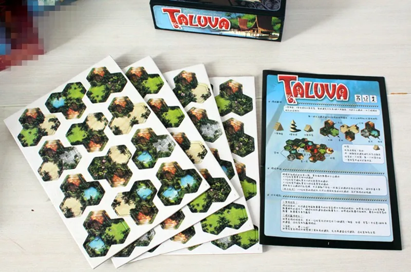 Taluva настольная игра 2-4 игроков карточная игра Классическая тактика Игры отправить инструкции на английском крытые игры