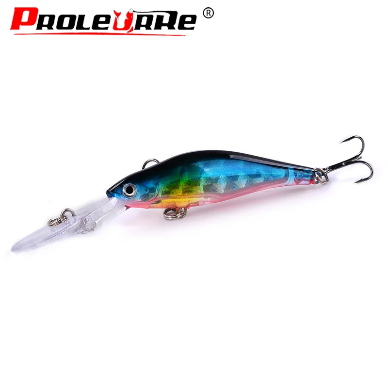 

1Pcs Laser reflection Minnow Fishing Lure 95mm 6.9g Artificial Hard Bait Treble Hooks Wobblers Crankbait Pesca Fishing Tackle