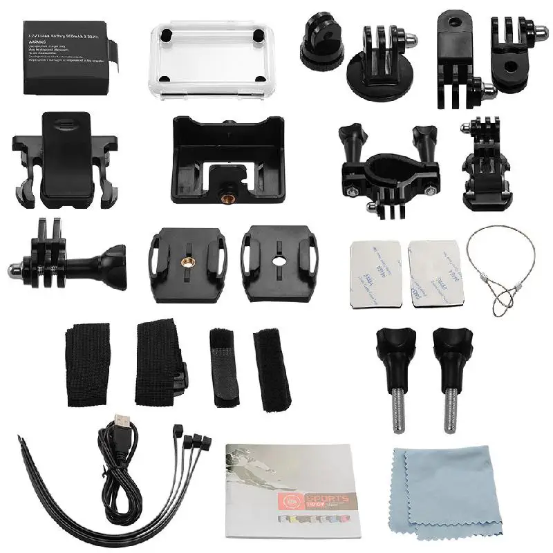 MEMTEQ FULL HD Outdoor Waterproof Camera Video Camera DV Camcorder 1080P Wide Angle Rated For Camera Accessories
