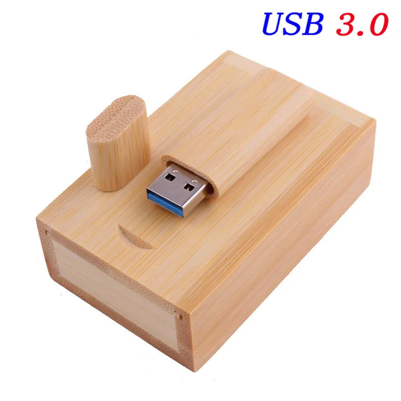 JASTER USB 3,0(10 шт. бесплатный логотип) деревянный клен usb диск usb флэш-накопитель карта памяти, Флеш накопитель pendrive 4 ГБ 8 ГБ 16 ГБ 32 ГБ 64 ГБ - Цвет: bamboo usb box