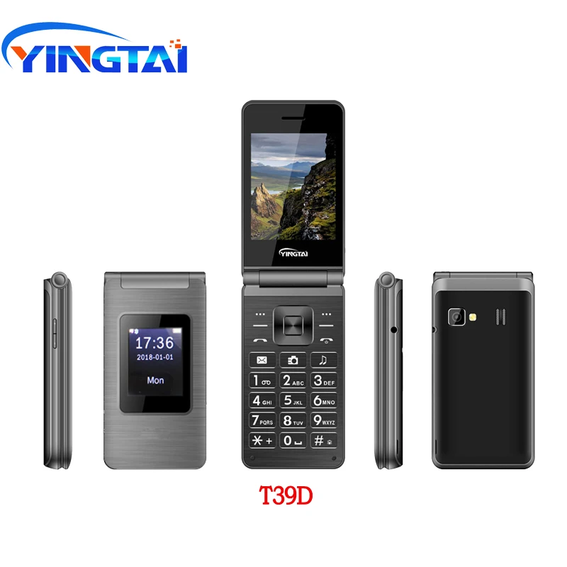 2018 YINGTAI T39B GSM двойной сим флип старший телефон 2 8 дюймов особенности