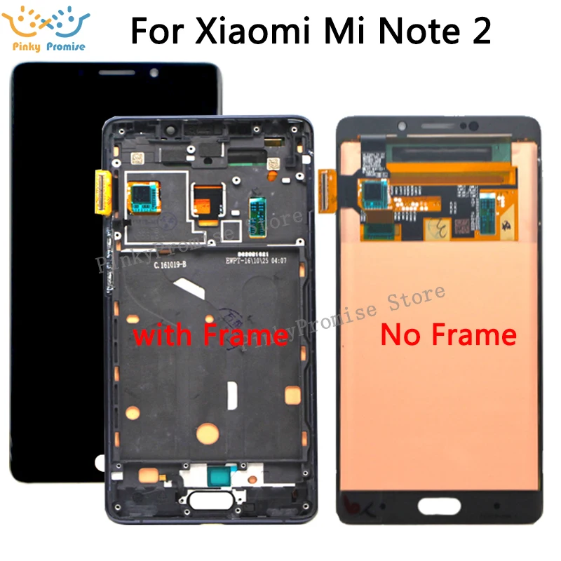 Протестированный 5," 1920x1080 AMOLED дисплей для Xiaomi Mi Note 2 ЖК-дисплей Note2 сенсорный экран дигитайзер для Xiaomi Mi Note 2 lcd