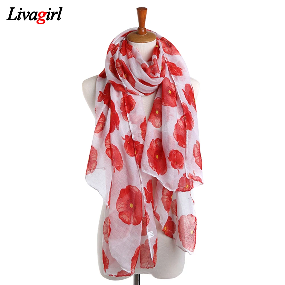 Fashion Women Lady Long Print Chiffon Neck Scarf Scarves Wrap Stole Shawl UK