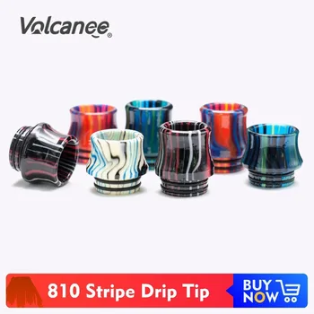 

Volcanee 810 Drip Tip Resin Mouthpiece for V8 Big Baby V12 Prince Sticke V8 E Cigarette Accessories Drip Tip 810