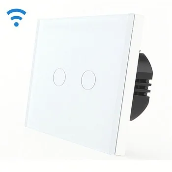 

Bseed 240v Touch Light Switch 2 Gang 1 Way Remote Touch Switch With Remote Control White Remote Switch Eu Uk Us Au