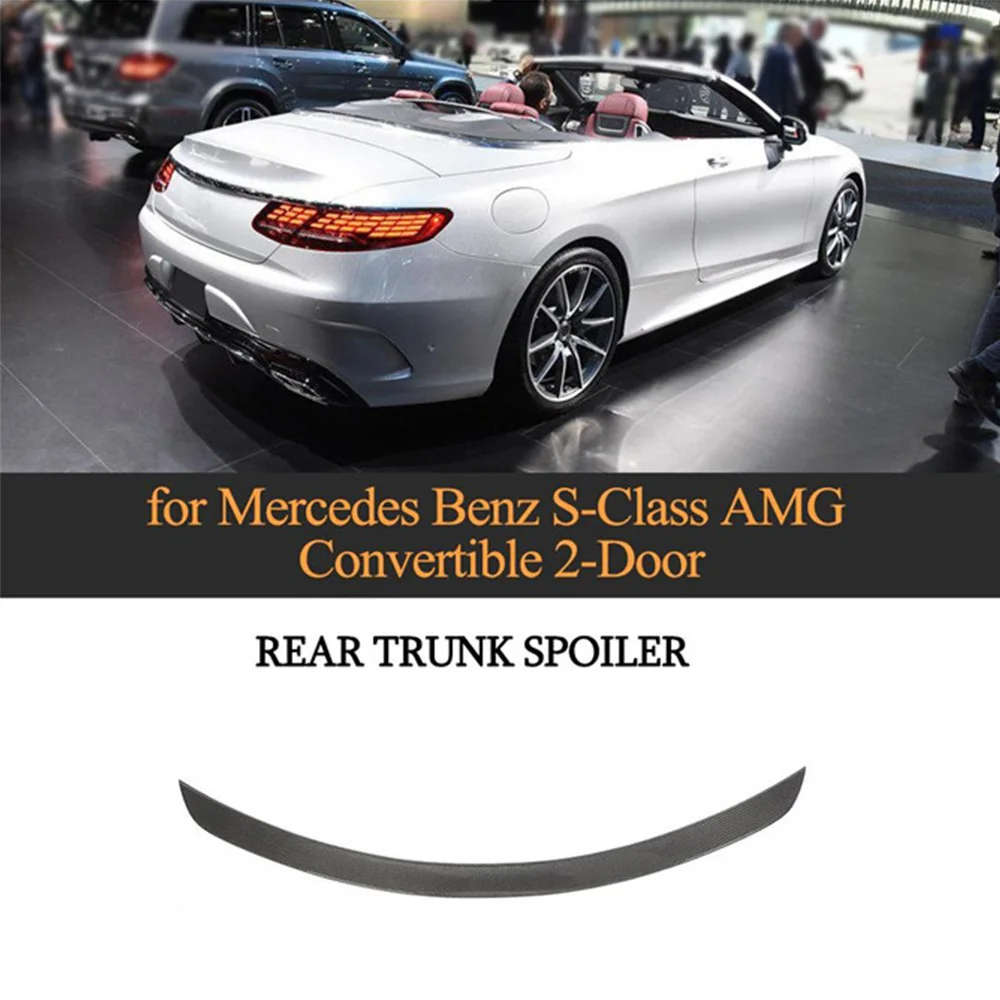 Для Mercedes Benz S-Class AMG задний спойлер из углеродного волокна 2 двери- автомобильный Стайлинг волокно задний спойлер