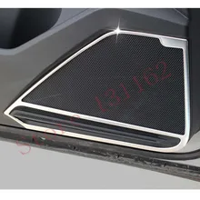STYO In Acciaio Inox Front & rear Door Copertura Dell’altoparlante Trim 4 pz Per VW Tiguan 2017 2018