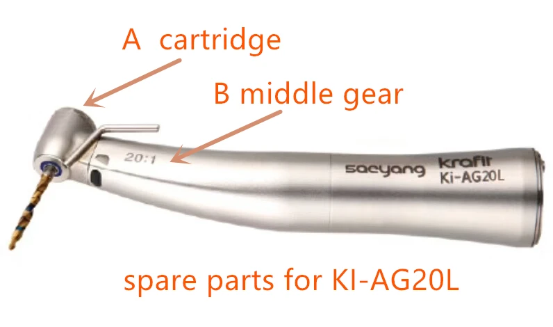 Высококачественная средняя передача/картридж для Кореи Saeyang krafit Ki-AG20L угловой наконечник запасные части