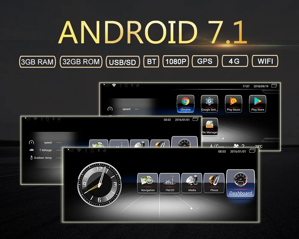 Mekede android 7 автомобильный dvd-плеер радио gps Navi для Benz C Class W204 2008 2009 2010 аудио стерео головное устройство с 3 ГБ+ 32 Гб 4G LTE