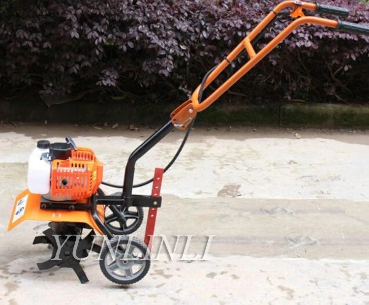 Portable Multi-function Hand-push Ripper 52cc 1900w Two-stroke Micro-cultivator Weeder Ploughing Grass Hoeing Machine