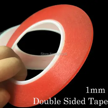 

2 pcs/lot Strong 1mm*25M Choose Acrylic Adhesive Double Sided Tape for iphone Battery Phone Display Lens LCD Screen ,0.2mm Thick