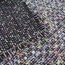 Твид, бахрома, тканый узор, продается по двору 59"