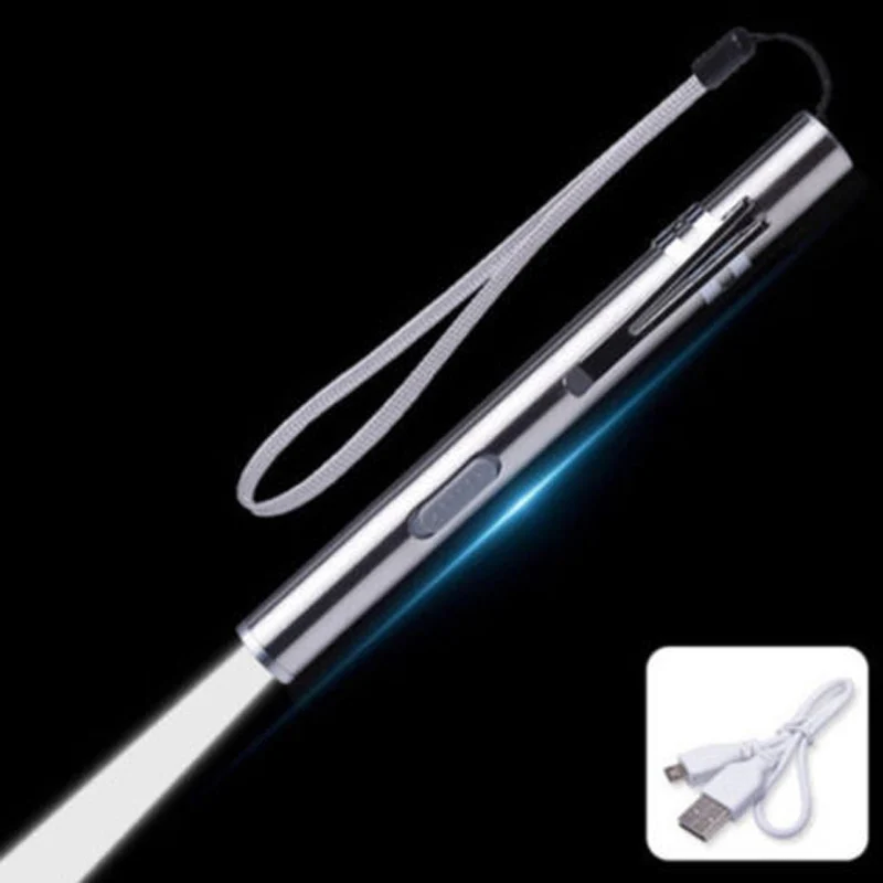 Мини карманный фонарик в форме ручки фонарик в форме карандаша светодиодный USB Перезаряжаемый свет