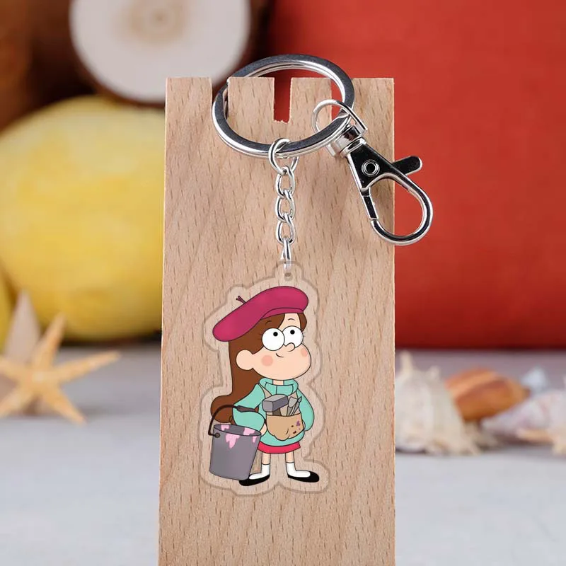 

Anime Gravity Falls Acrylic Keychain Gravity Falls Cartoon Figure Key Ring Gifts