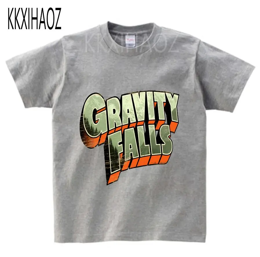Gravity футболка c изображением круга с шифром аниме шифр счета косплей футболка с коротким рукавом Детская летняя футболка для девочек и мальчиков одежда с круглым вырезом футболки N - Цвет: gray childreT-shirt
