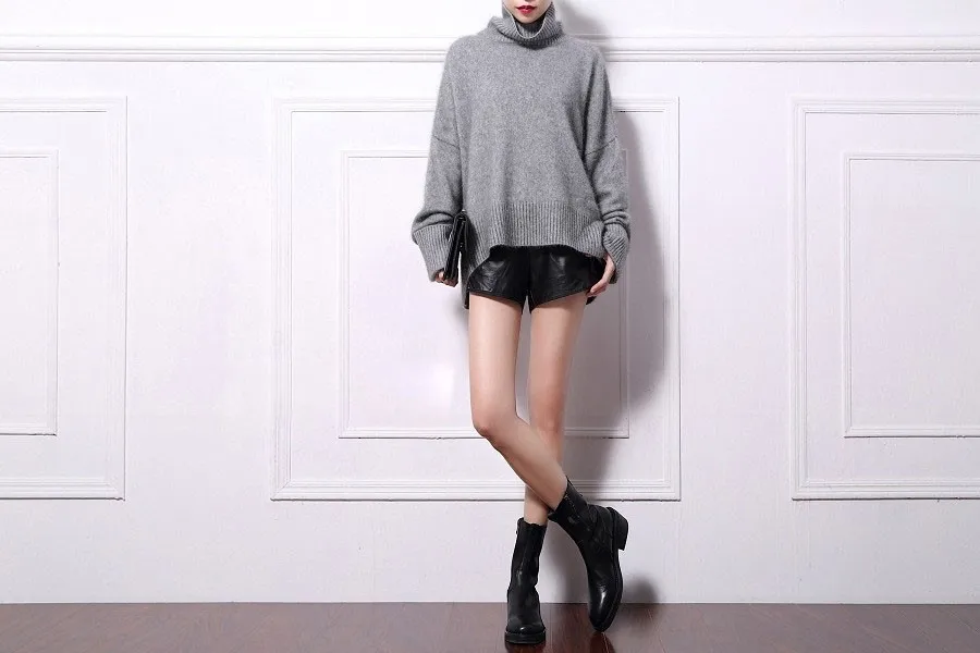 Новинка, женский свитер из натурального норкового кашемира, пуловеры из чистого кашемира, свитер с высоким воротом, брендовый стиль, m10