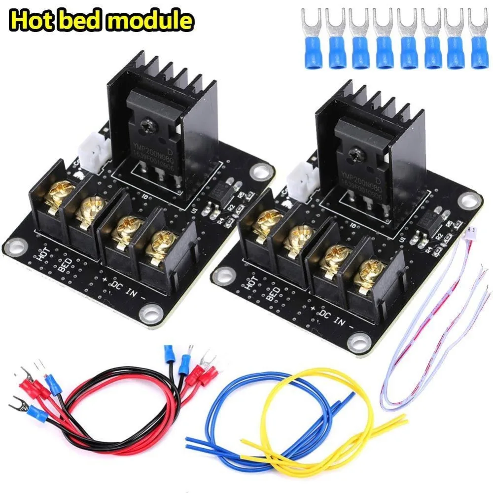 

2Sets Heated Bed Power Module Kits 3D Printer Part A8 MOSFET Power Expansion Module Board MOS heat bed module