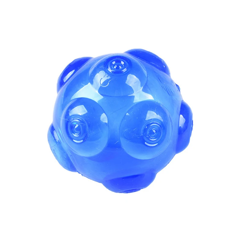 

Hot Pet Dog Toy Ball TPE Bite-resistant Grinding Tooth Sound Ball for Puppy LFD