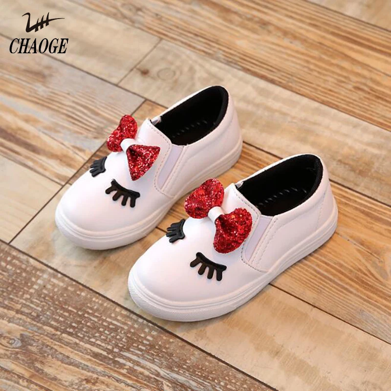 

2019 spring children's shoes girls Korean princess shoes bow shoes casual shoes free shipping#1