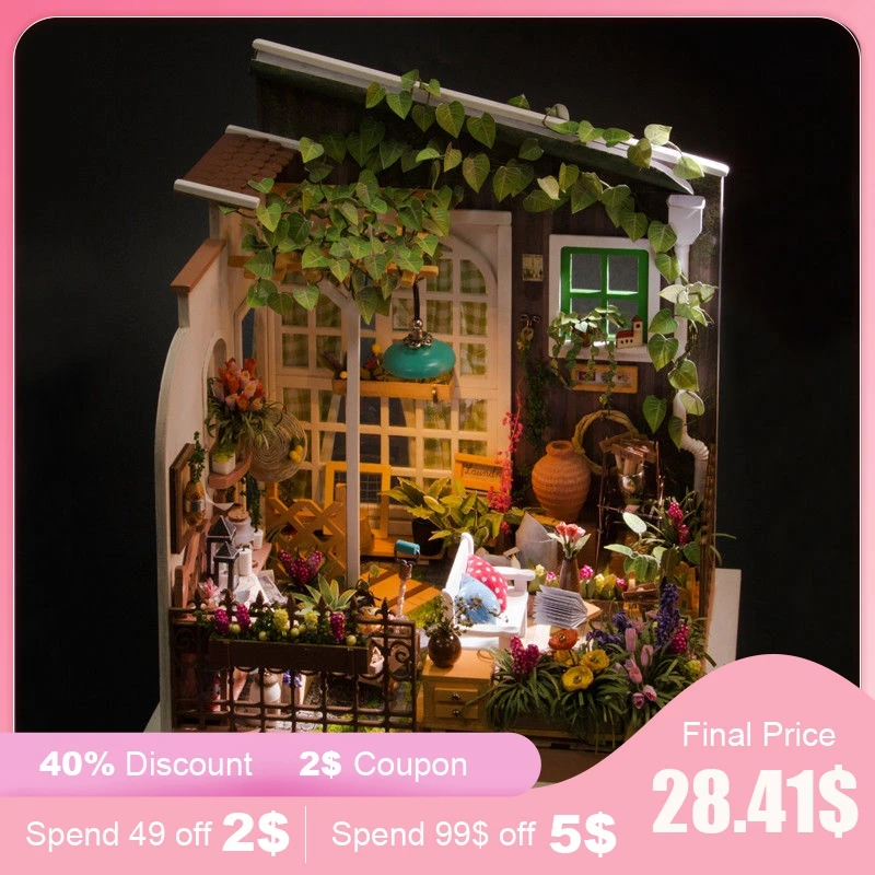 diy miniature house miller's garden