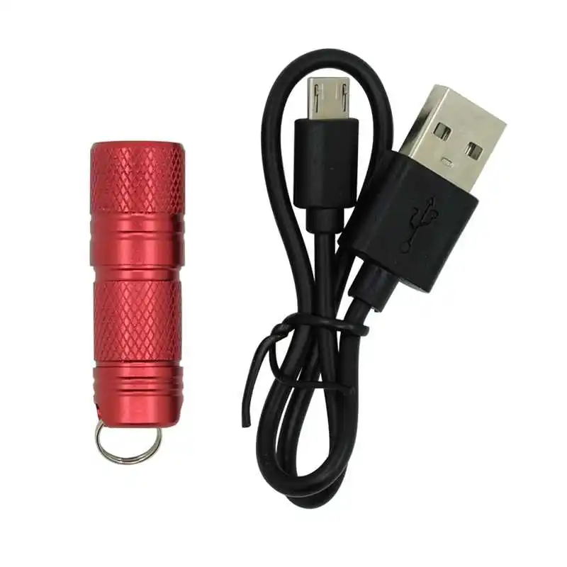 мини светодиодный фонарик USB аккумуляторный фонарь брелок XPG фонарики с