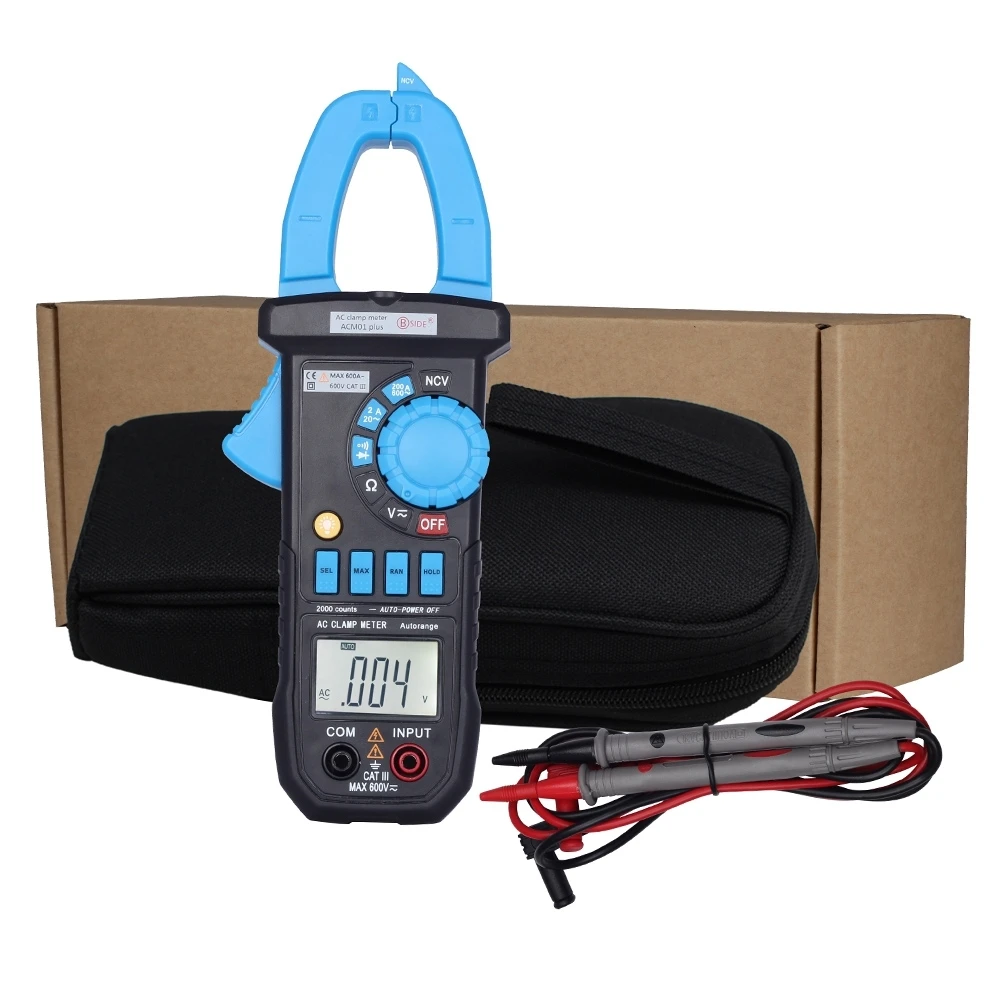 Bside ACM01 corriente AC digital clamp meter 1999 condes multímetro AC/DC voltaje resistencia meter tester pinza amperimetrica Bside ACM01 corriente AC digital clamp meter 1999 condes multímetro AC/DC voltaje resistencia meter tester pinza amperimetrica