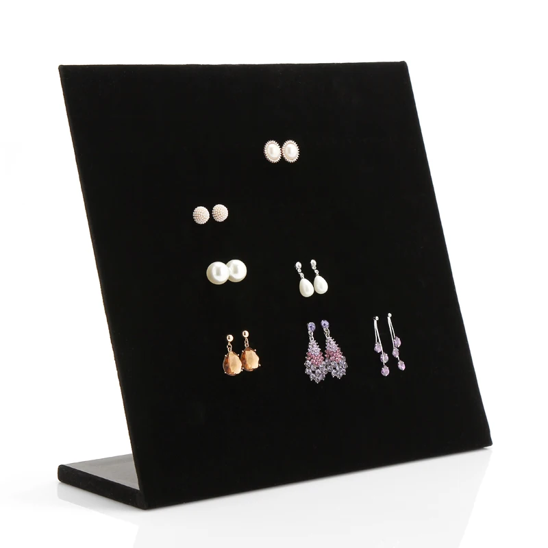  Fashion L-type Jewelry Display Stand Earrings Holder Earring Display Stand 3 Color Hot Sale Gift Sh