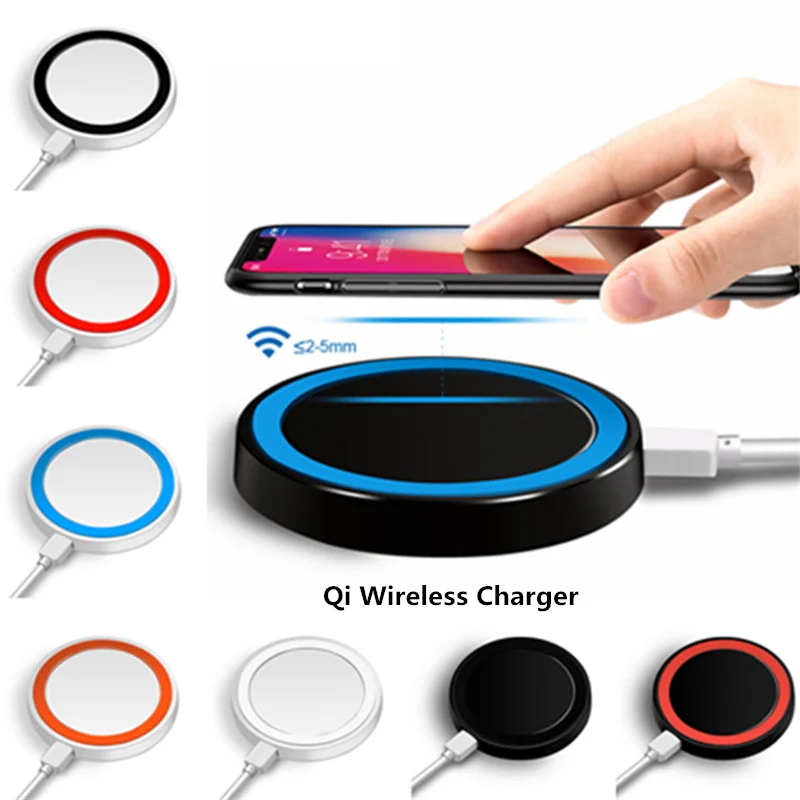 Ultra Thin Portable Qi Wireless Charger USB Charger Edge