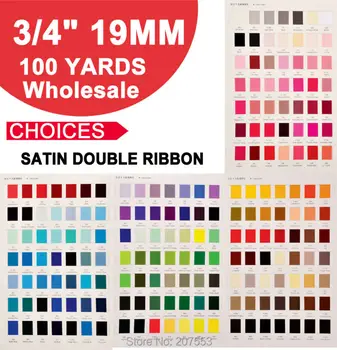 

Free Shipping 3/4"(19mm) 100yards/roll Double Face Satin Ribbon For Butterfly Bows Gift Wrapping Free Shipping