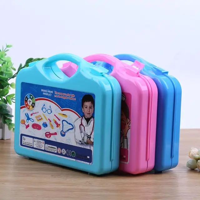 15pcs Children Doctor Nurse Pretend Play Set Portable Suitcase Medical Tool For Girls Boys Gifts Learning Educational Toys 3