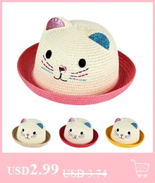 Детская соломенная шляпа, милое летнее украшение в форме солнца Шапки для детей Для мальчиков и девочек, однотонные флоппи пляж Кепка Панама