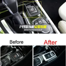 1 PCS Car Styling DIY NEW ABS Chrome Electronic Handbrake P Block Light Cover Case Stickers