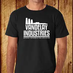 Seinfeld Vandelay Industries логотип Для мужчин черный футболка Размеры S-3XL Бесплатная доставка Модные Стиль высокое качество футболка