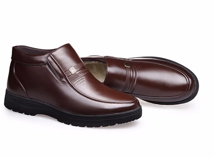 Новое поступление, мужские ботинки Осень-зима, мужская обувь из натуральной кожи, мужские деловые повседневные уличные ботинки, Botas chaussure homme