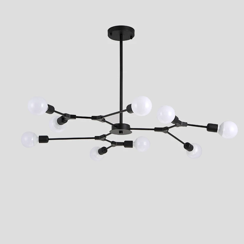 Luces colgantes LED modernas lámparas colgantes nórdicas arte restaurante 3/6/9 luz comedor-lámpara colgante Lamparas iluminación decoración del hogar