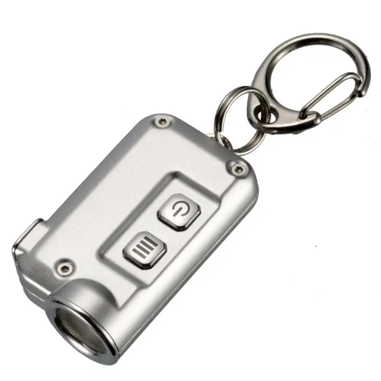 NITECORE TINI USB Перезаряжаемый мини-светильник-вспышка CREE XP-G2 S3 Макс. 360 люмен мини-светильник-брелок для EDC светильник+ Встроенный аккумулятор - Испускаемый цвет: silver