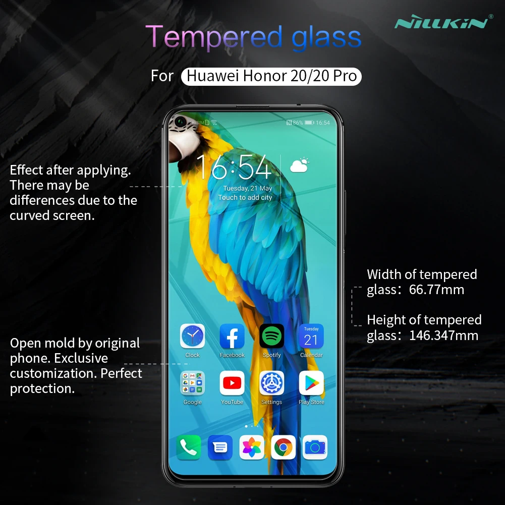 Для huawei Honor 20 закаленное стекло NILLKIN Amazing H+ Pro устойчивая 2.5D защита экрана из закаленного стекла для huawei Honor 20 pro