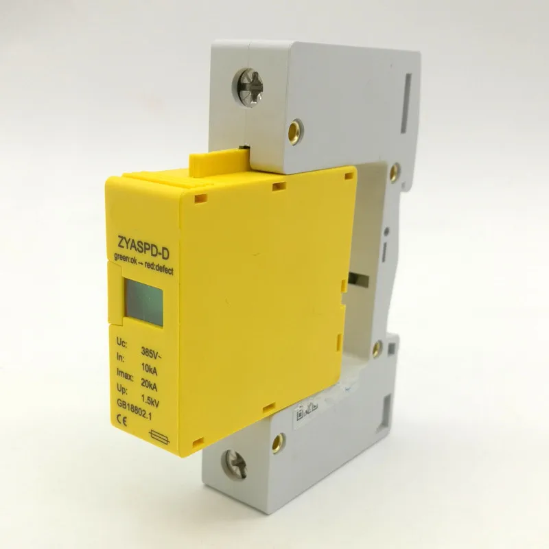 

1pole 10-20KA ~385VAC SPD House Surge Protector Device Protective Low-voltage Arrester Device