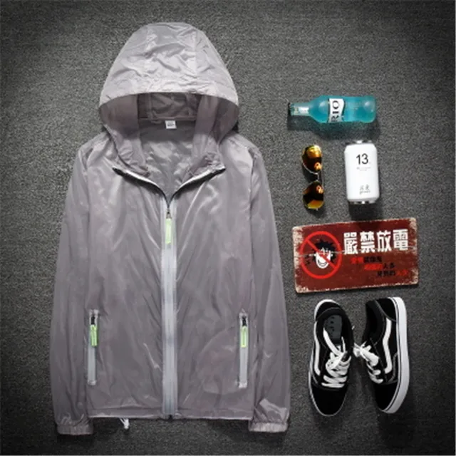 New Plus size 7XL Summer Women Sunscreen Ultra thin Jacket Reflective Windproof Hooded Short 